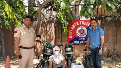 AATS टीम ने कुख्यात बदमाश को त्रिलोकपुरी से किया गिरफ्तार, चोरी की तीन मोटरसाइकिल और दो मोबाइल बरामद