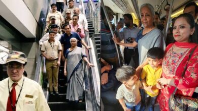 Nirmala Sitharaman: निर्मला सीतारमण ने दिल्ली मेट्रो में किया सफर, यात्रियों से भी की बातचीत
