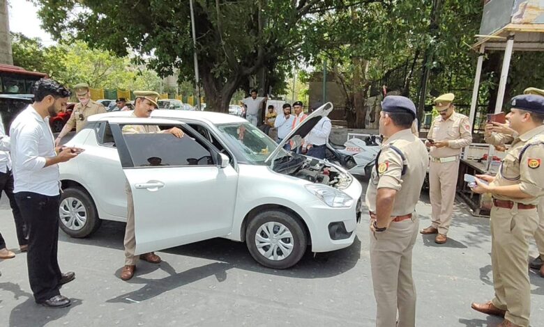 Noida में Traffic Police ने चलाया विशेष अभियान, 270 गाड़ियों से हूटर हटवाया गया | Top Story News