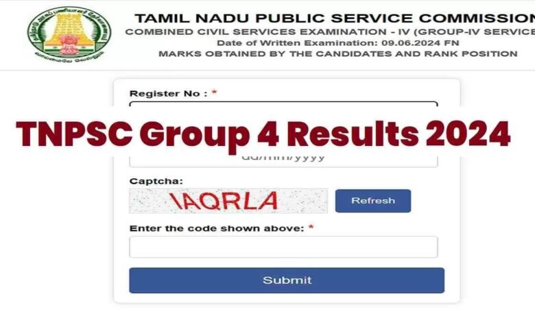 TNPSC Group 4 Result 2024