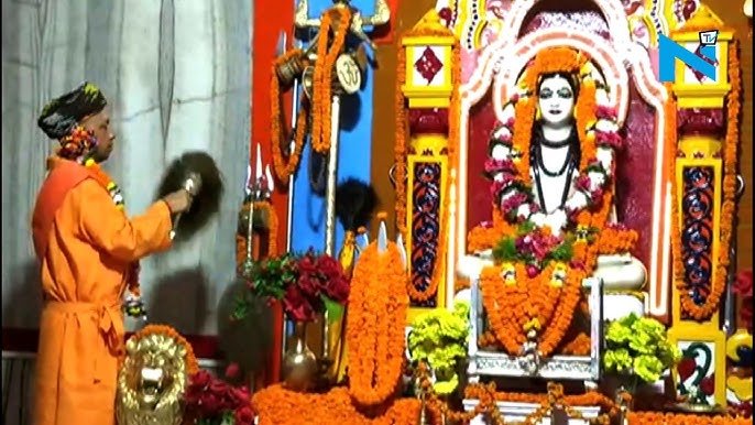 Yogi Adityanath offers prayers at Baba Mukutnath Siddha Temple in Kaithal, Haryana