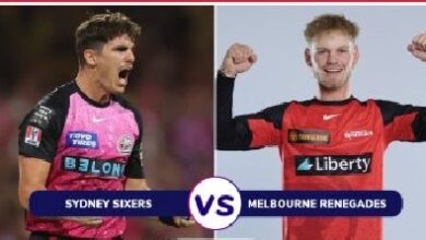 Sydney Sixers vs Melbourne Renegades