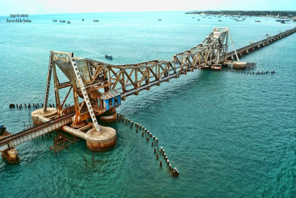 The old Pamban Bridge, built in 1914, has now gone out of commission, retiring in December 2022.