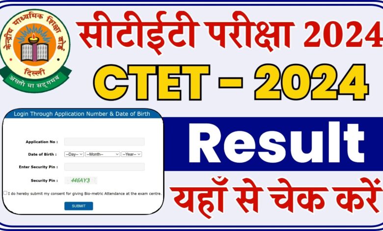 CTET Result 2024