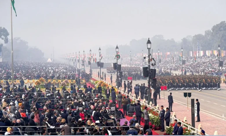 नई दिल्ली: -मार्चिंग दस्तों, मंत्रालयों व राज्यों की झांकियों के प्रदर्शन के आकलन के बाद परिणाम घोषित