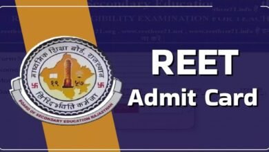 REET Admit Card 2025