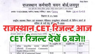 RSSB CET 2024 Result