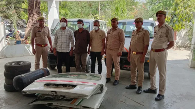 उत्तर प्रदेश, नोएडा: वाहन चोर गिरोह का पर्दाफाश, तीन शातिर गिरफ्तार