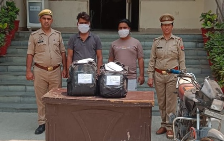 उत्तर प्रदेश, नोएडा: पूर्वोत्तर राज्यों से गांजा की तस्करी करने वाले दो गिरफ्तार