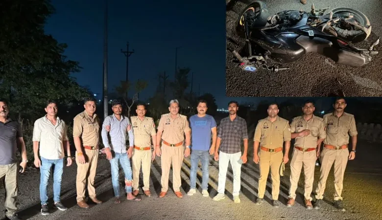 उत्तर प्रदेश, नोएडा: नोएडा में पुलिस और बदमाशों के बीच मुठभेड़, एक को लगी गोली
