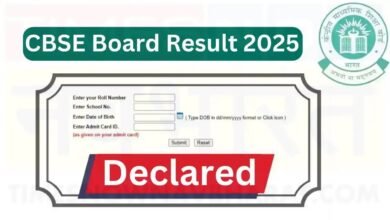 CBSE Class 12th Result 2025 Declared