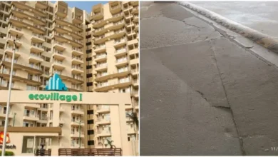 उत्तर प्रदेश, नोएडा: ग्रेटर नोएडा वेस्ट में निवासियों में दहशत, इस सोसायटी के पाथवे में आई दरार