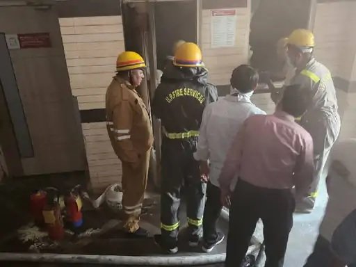 उत्तर प्रदेश, नोएडा: मेट्रो अस्पताल के फिजियोथेरेपी यूनिट में लगी आग