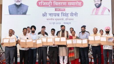 हरियाणा, चण्डीगढ़: मुख्यमंत्री नायब सिंह सैनी ने मुख्यमंत्री शहरी स्वामित्व योजना के लाभार्थियों को दिया तोहफा