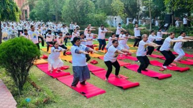नई दिल्ली: मरीजों संग डॉक्टरों ने किया कॉमन योग प्रोटोकॉल का अभ्यास 