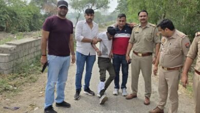 उत्तर प्रदेश, नोएडा: नोएडा पुलिस ने मुठभेड़ के बाद बदमाश किया गिरफ्तार