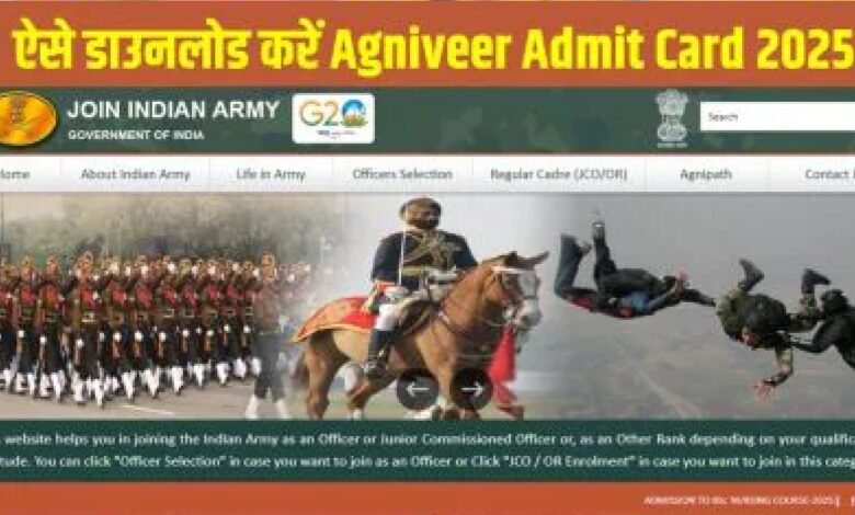Agniveer Admit Card 2025