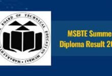 MSBTE Summer Diploma Result 2025