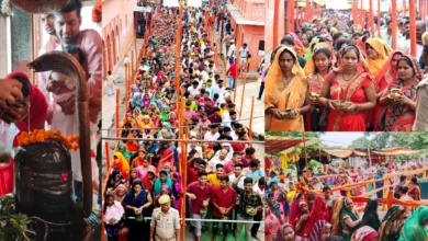 उत्तर प्रदेश, नोएडा: सावन शुरू होते ही शिवालयों में भीड़ उमड़ी