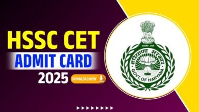 HSSC CET Admit Card