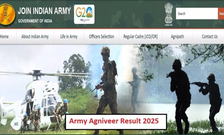 Army Agniveer Result 2025