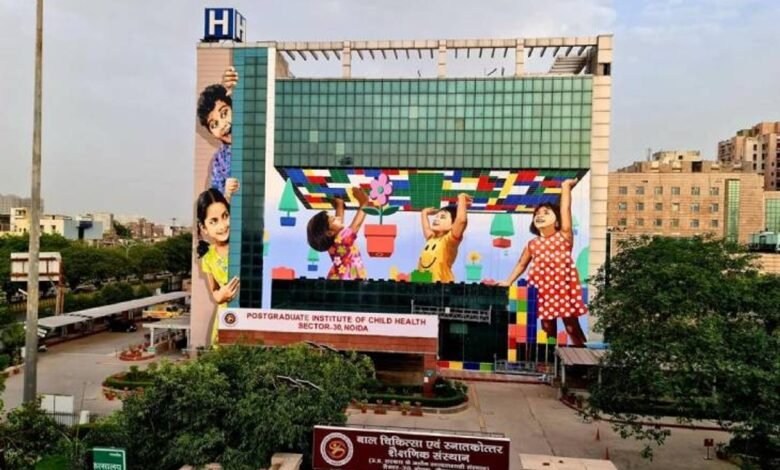उत्तर प्रदेश, नोएडा: चाइल्ड पीजीआई के ओपीडी का होगा विस्तार, हैंडओवर हुई जिला अस्पताल की पुरानी बिल्डिंग