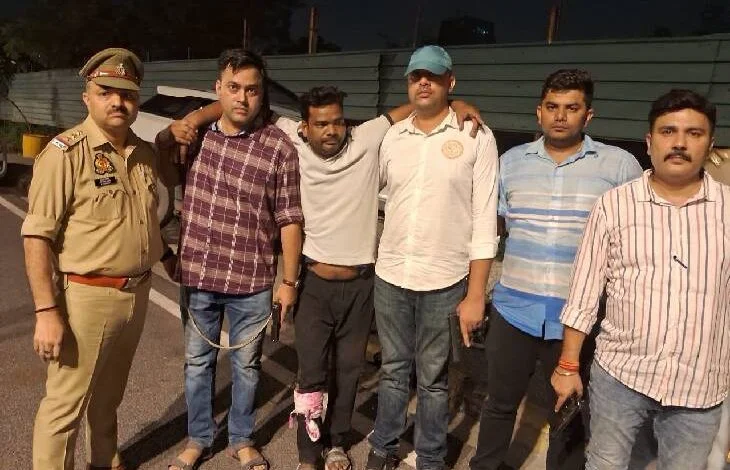 उत्तर प्रदेश, नोएडा: पुलिस से मुठभेड़ में तीन बदमाश गिरफ्तार