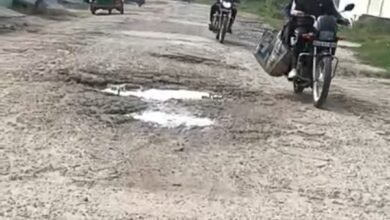 उत्तर प्रदेश, नोएडा: जेवर के जुनेदपुर गांव में खस्ताहाल सड़कें और जलभराव