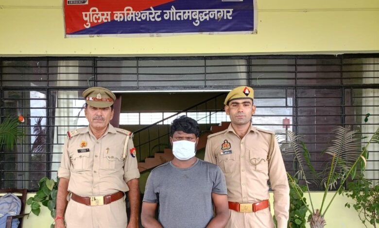 उत्तर प्रदेश, नोएडा: माफिया मनोज के गैंग का सदस्य गिरफ्तार