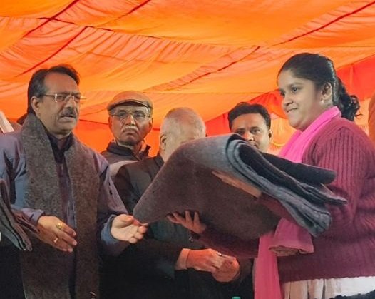 Delhi Blanket Distribution BJP