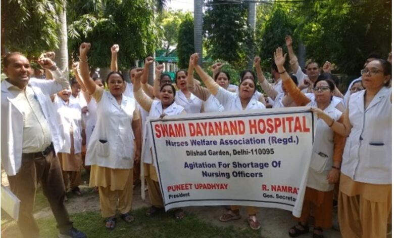 नई दिल्ली: स्वामी दयानंद अस्पताल में 4 नर्सों का काम 1 नर्स के हवाले
