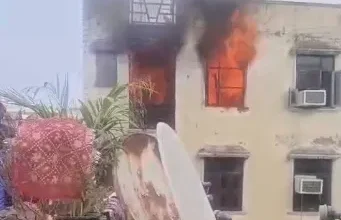 Mandawali fire news,Delhi fire update,Room heater accident