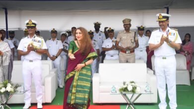 नई दिल्ली: भारतीय तटरक्षक बल के जहाज 'अक्षर' का जलावतरण 