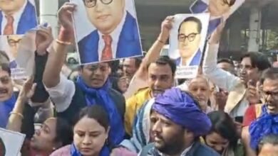 AAP protest Delhi, Ambedkar school name change
