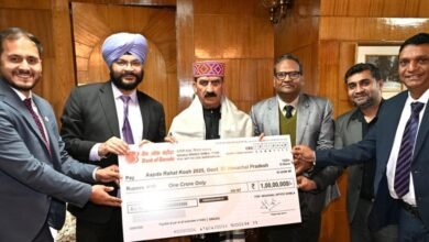 Himachal Disaster Relief, Bank of Baroda Donation