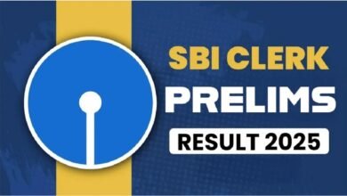 SBI Clerk Prelims Result 2025