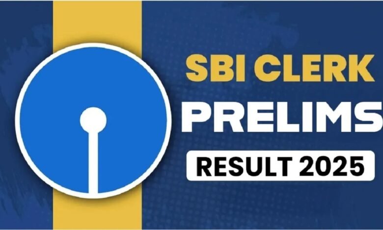 SBI Clerk Prelims Result 2025