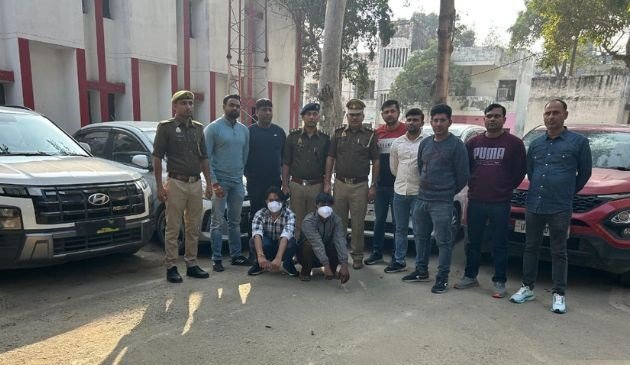 Noida crime news, luxury car theft gang, police raid Noida, Sector-92 operation