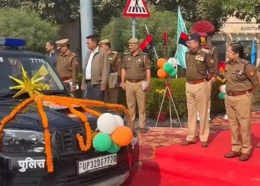 Noida 112 vehicles, police fleet launch, high-tech police cars