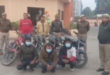 Noida vehicle theft, Sector 126 police action, stolen bike recovery Noida