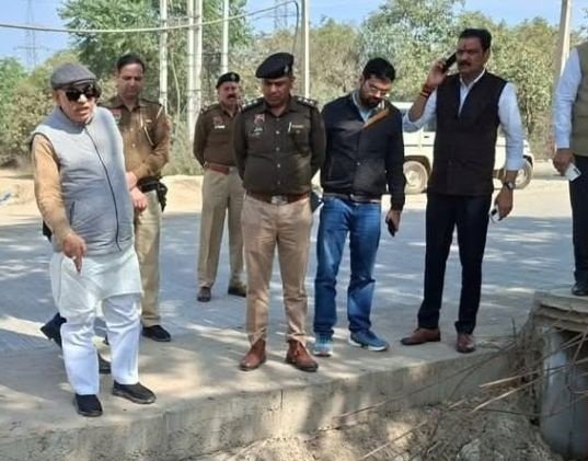 Faridabad Mohna Road Elevated Bridge Review Meeting