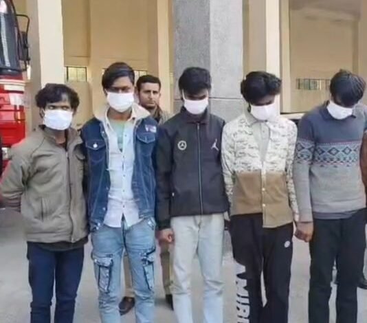 Noida vehicle theft gang, Central Noida police action