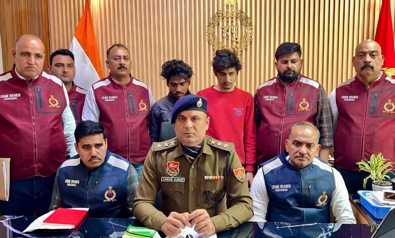 Faridabad encounter news, Haryana police firing, extortion accused shot,