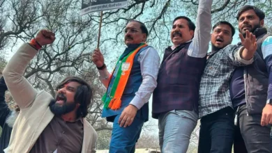 AI Summit 2026 protest, BJP vs Congress, Youth Congress protest Delhi