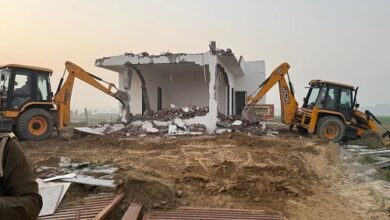 Yamuna Authority action, Greater Noida demolition news, illegal construction removed