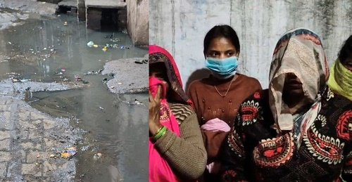 Agra Sita Nagar issue, drain problem Agra, waterlogging ward 50