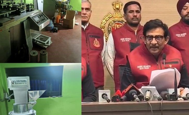 Delhi fake medicine bust Crime Branch Delhi raid