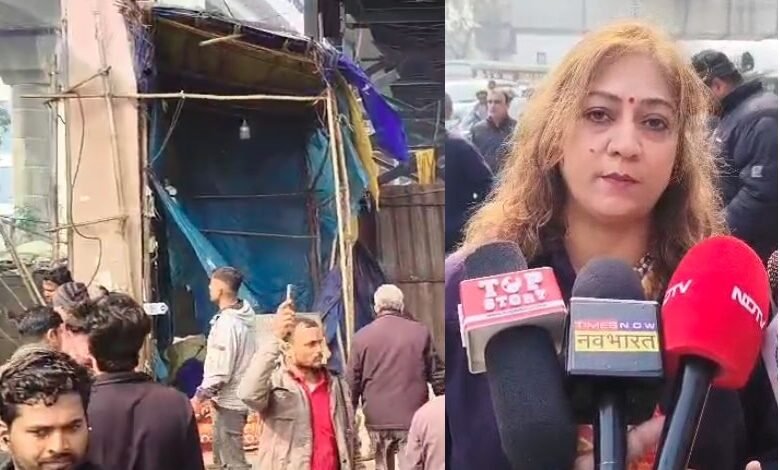 Anand Vihar encroachment drive, MCD anti encroachment action,