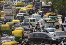Pari Chowk traffic jam
