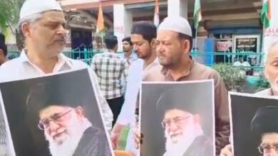 Khamenei tribute Delhi, Trilokpuri procession news, Trilokpuri Jama Masjid